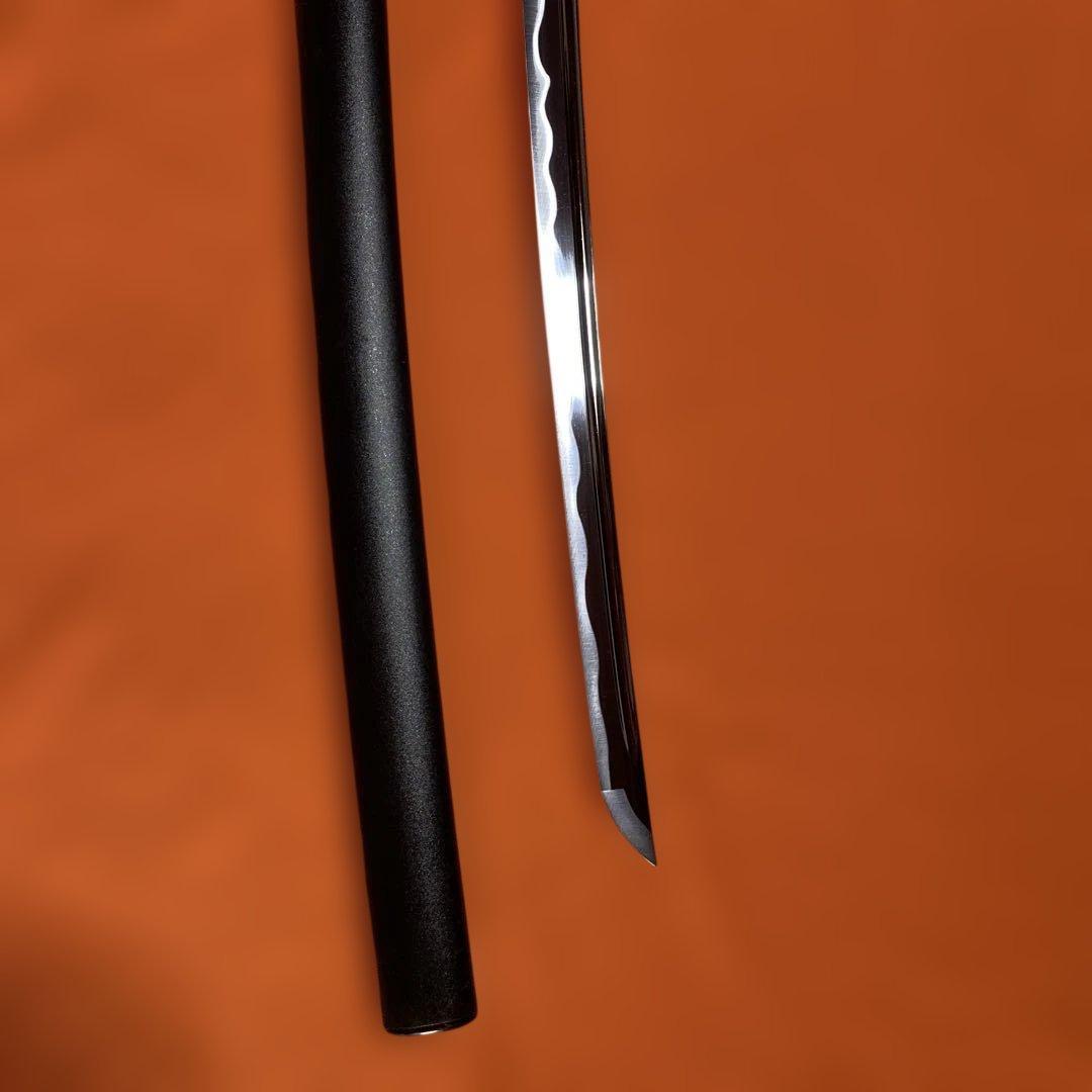 熟練者用高級長尺居合刀 青柄 龍彫透し丸鍔