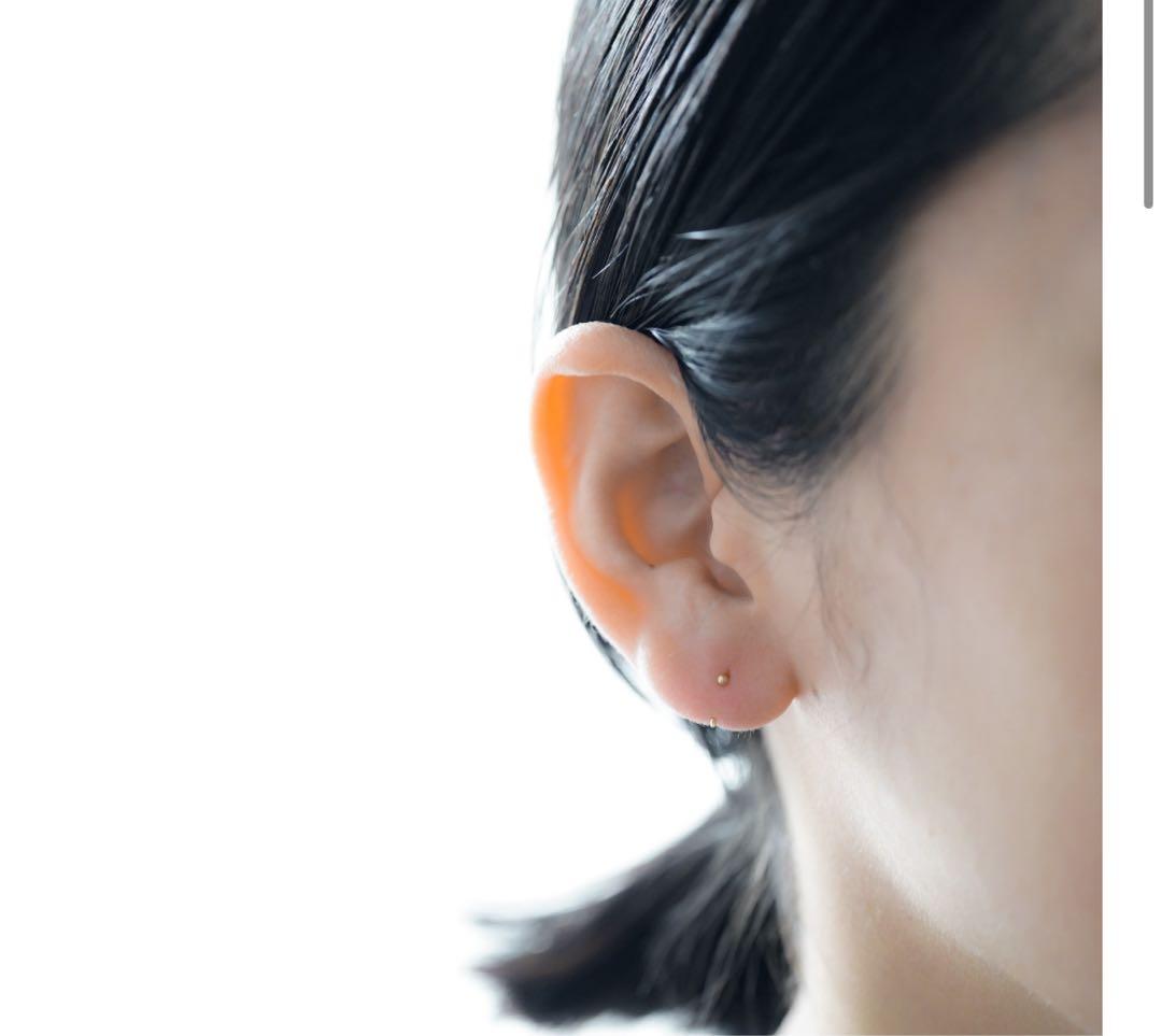 アクセサリー Small Hugger Earrings K14