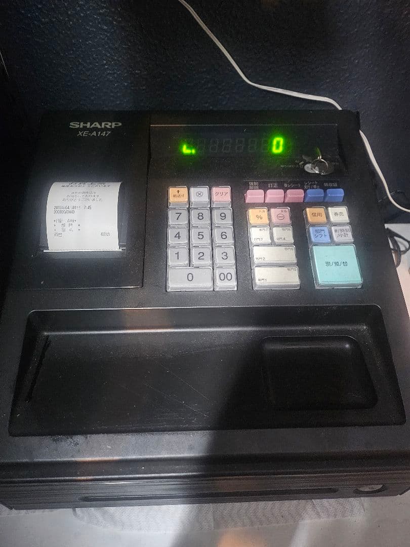シャープ 電子レジスタ　XE-A147