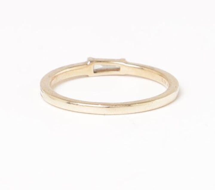 ageteアガットK10バケットダイヤモンドリング