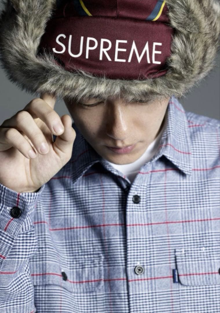 トップス supreme flannel shirt