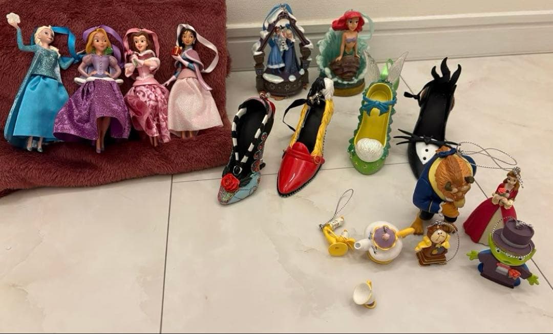 ディズニープリンセス クリスマスオーナメントセット　シューオーナメント