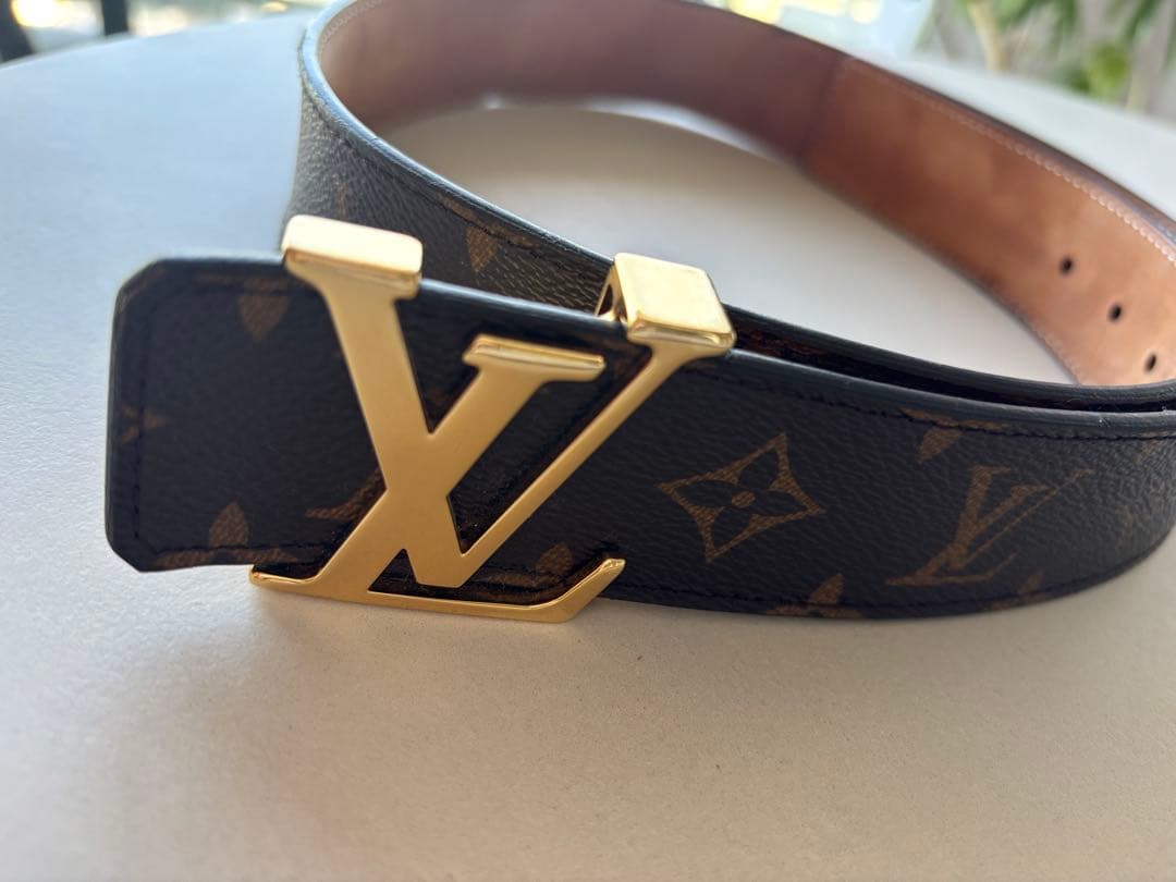 【良品】Louis Vuitton モノグラム　ベルト 85/34