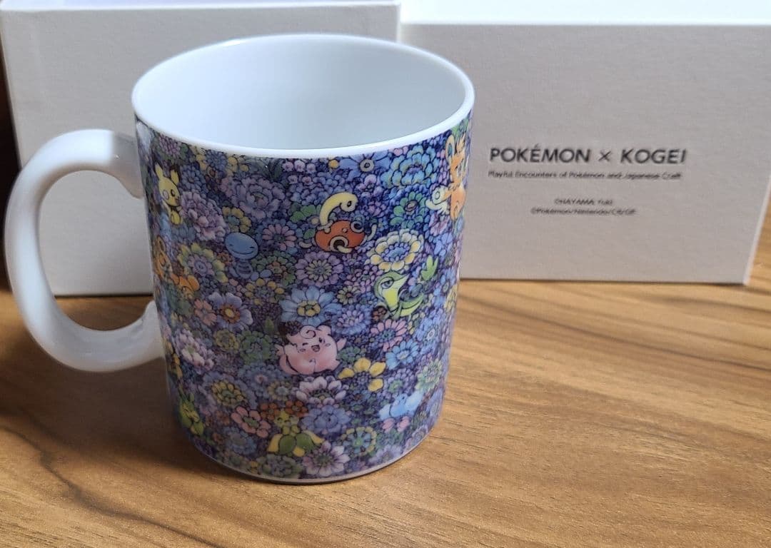 ポケモン工芸展　マグカップ　マグ　葉山有樹　万花彩