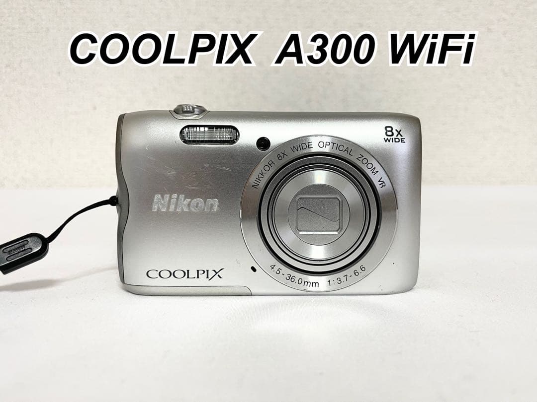【ジャンク・動作品】　Nikon COOLPIX A300 シルバー　動作確認済
