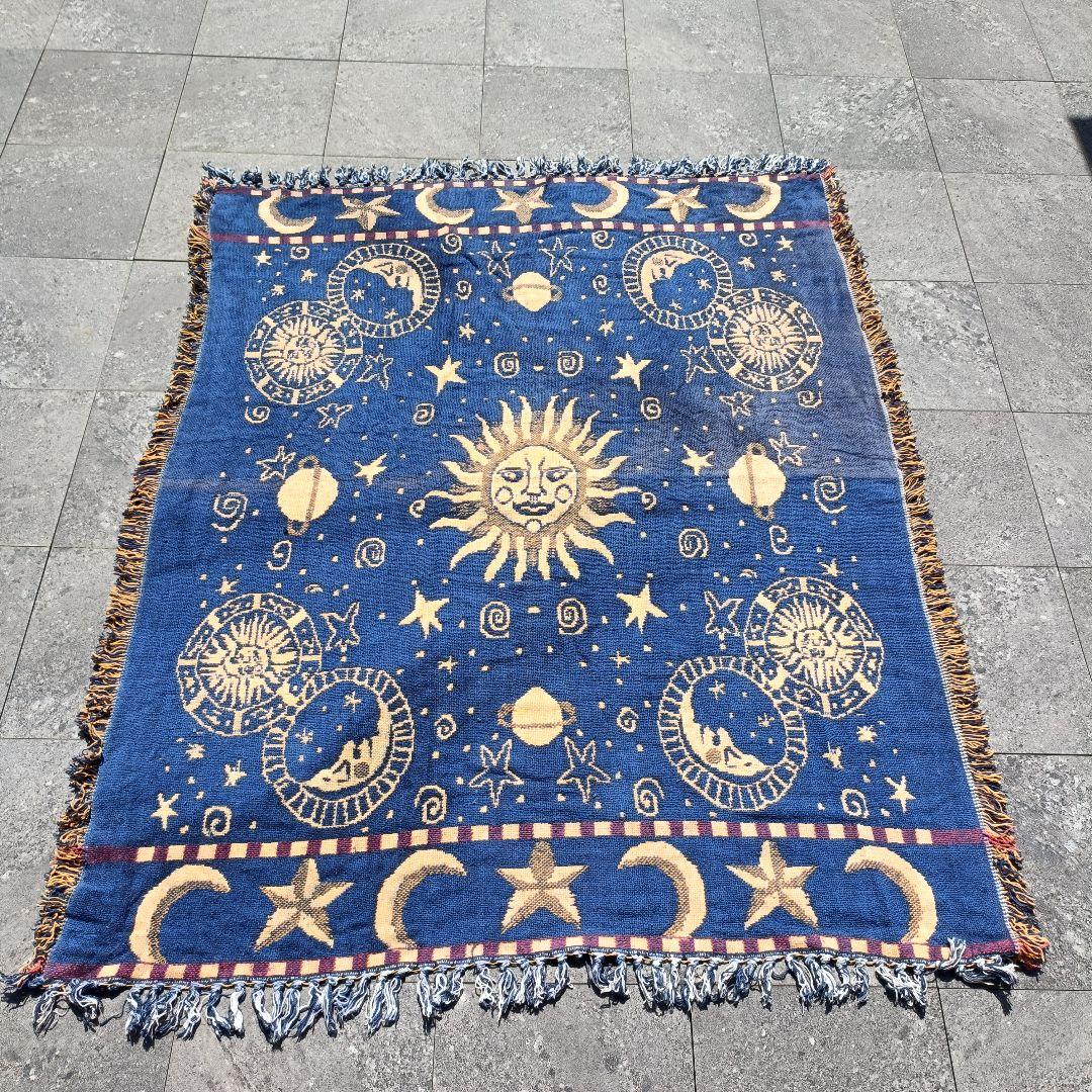 アンティーク柄 ヴィンテージ ラグ マット カーペット マルチカバー 大判サイズ