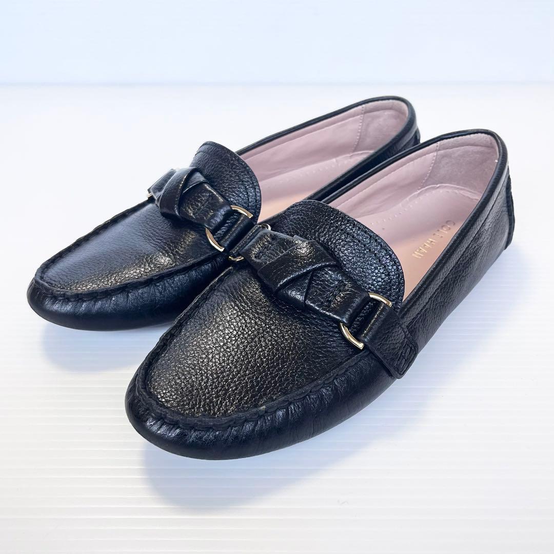 未使用級✨ コールハーン エミーノット ドライバー 黒 レザー 24.5cm