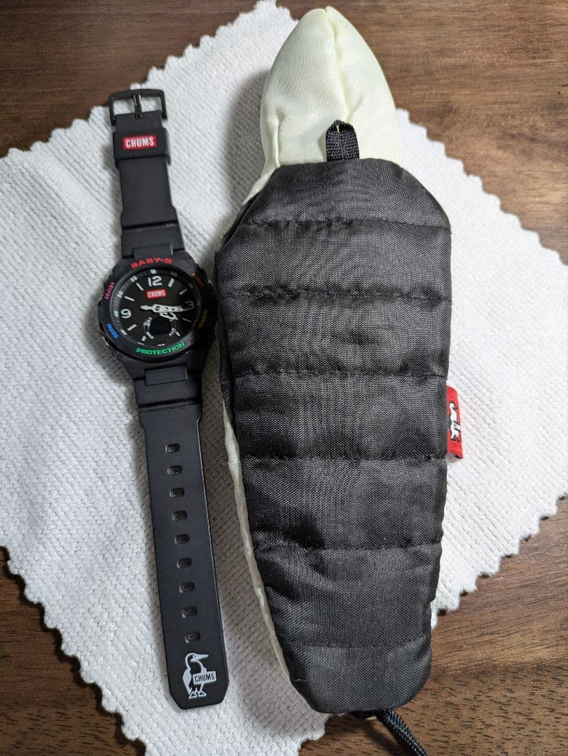 CHUMS BABY-G ブラック腕時計