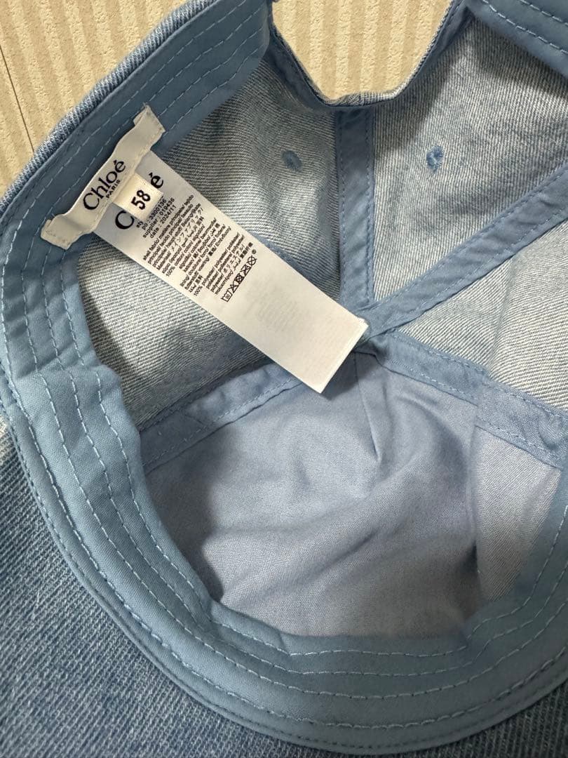 Chloe クロエ　デニムキャップ ベースボールキャップ　正規品