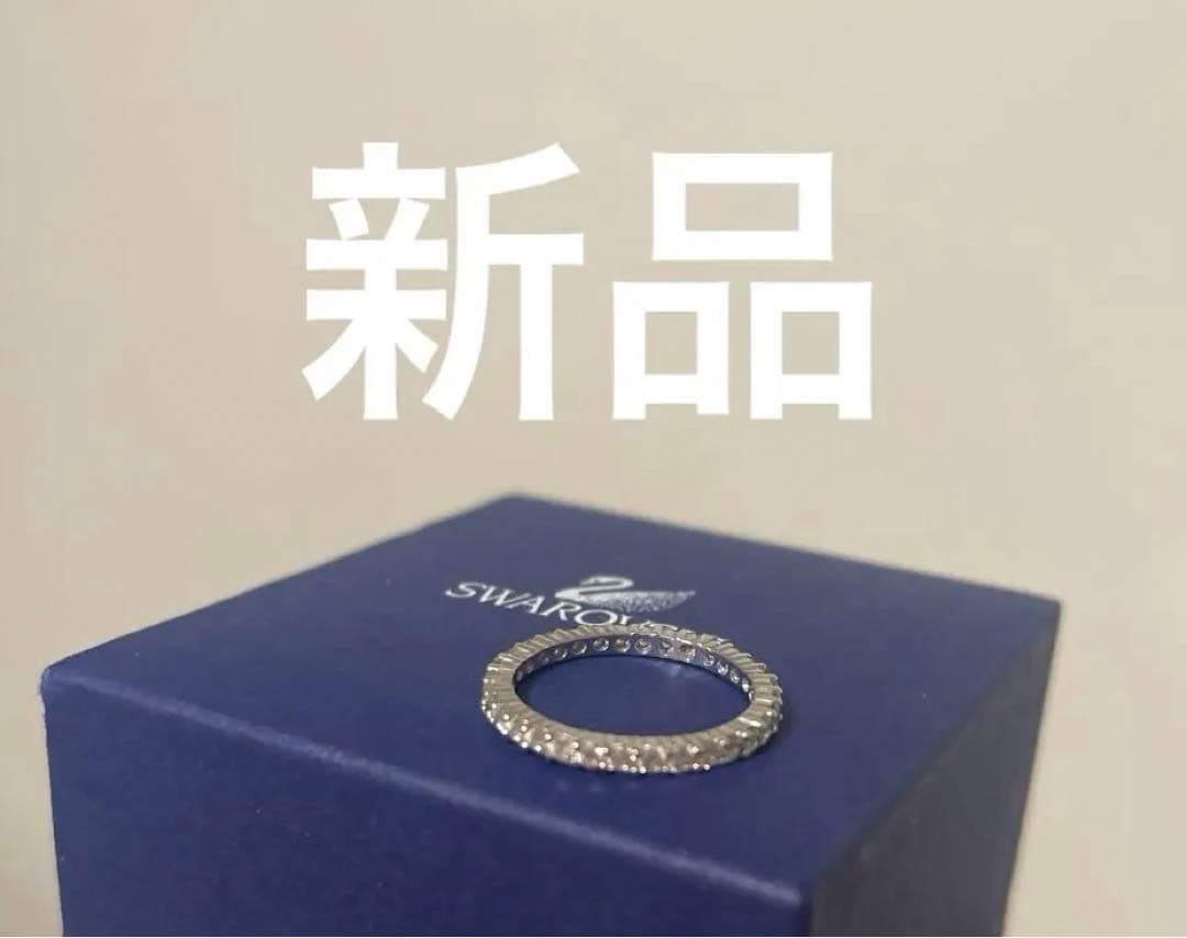 【Maaaaii様　新品】スワロフスキー　クリア　シルバー　リング
