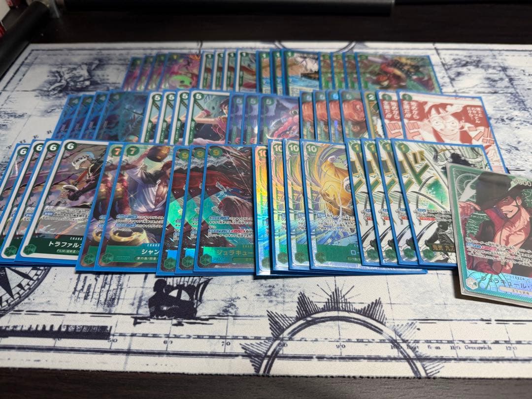 緑ミホーク　フルパラ　デッキセット　汎用パラレルセット付　リーダーパラレル