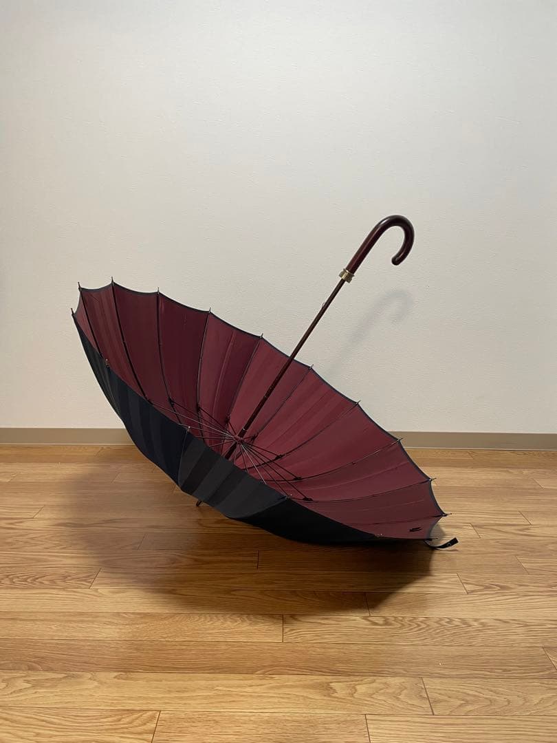 前原光榮商店　トンボ洋傘　【メンズ雨傘】シャドウ-ダークブルー×エンジ