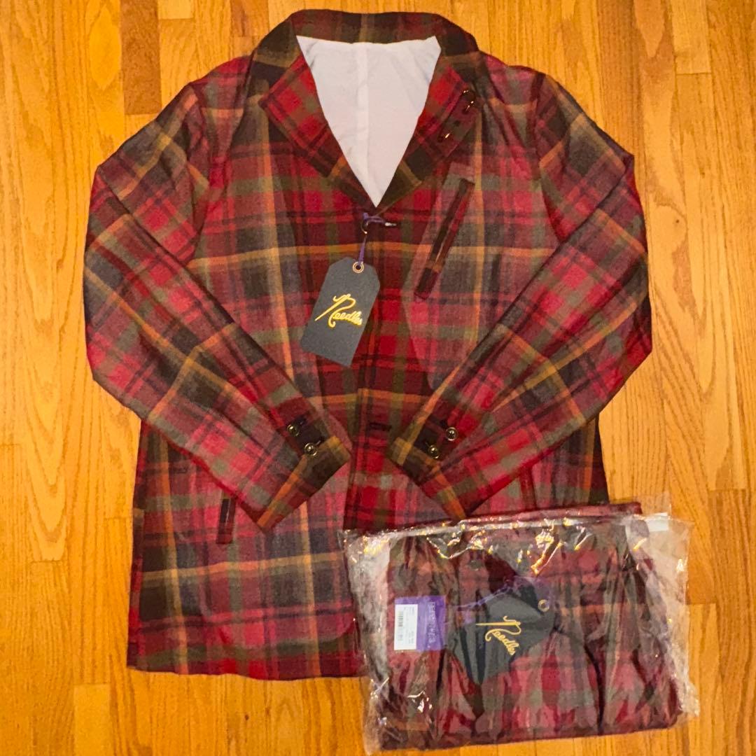 needles W/N MADRAS CHECK 赤　セットアップ　上下セット