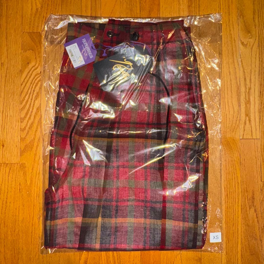 needles W/N MADRAS CHECK 赤　セットアップ　上下セット