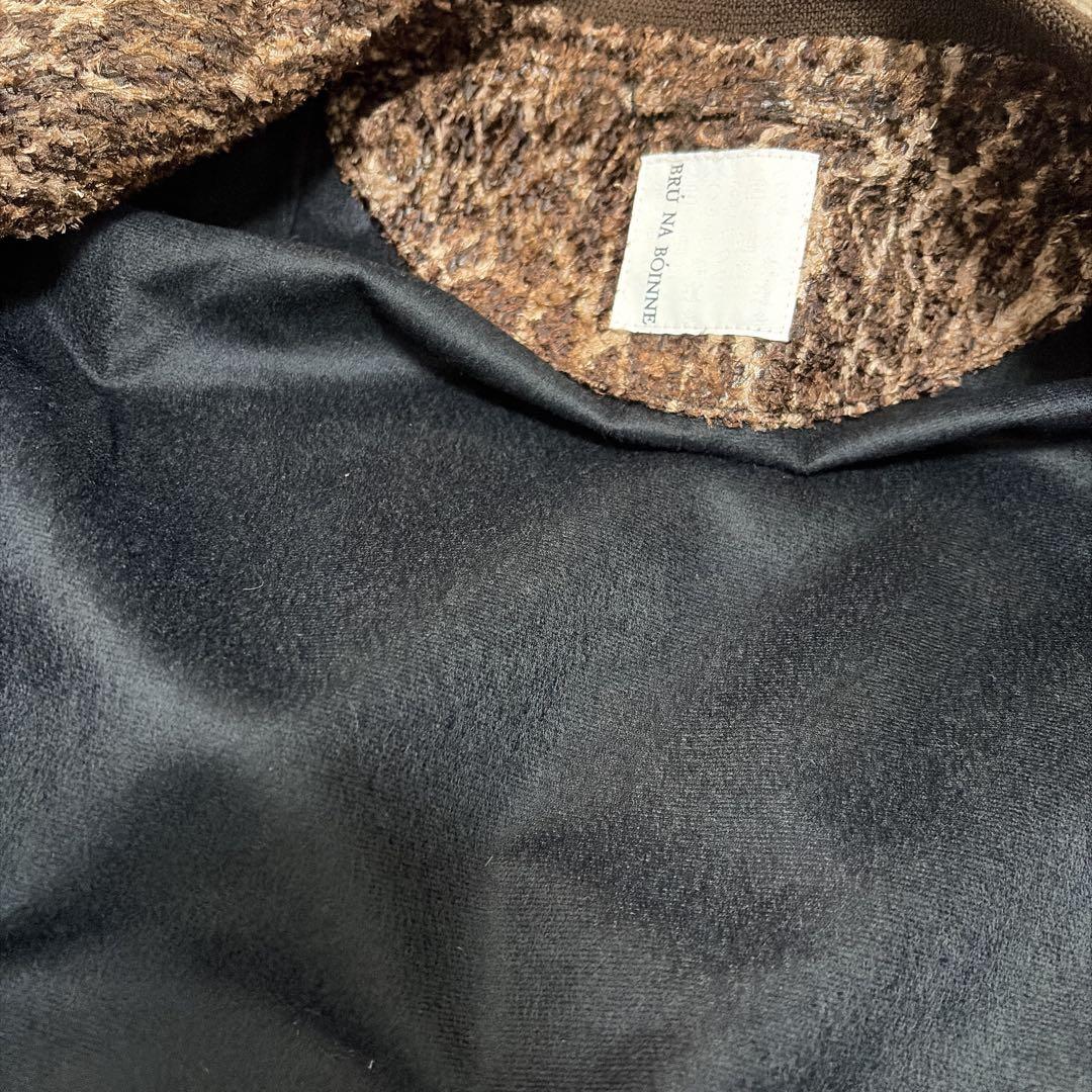 BRUNABOINNE レオパード ジャケット ブルーナボイン MA-1