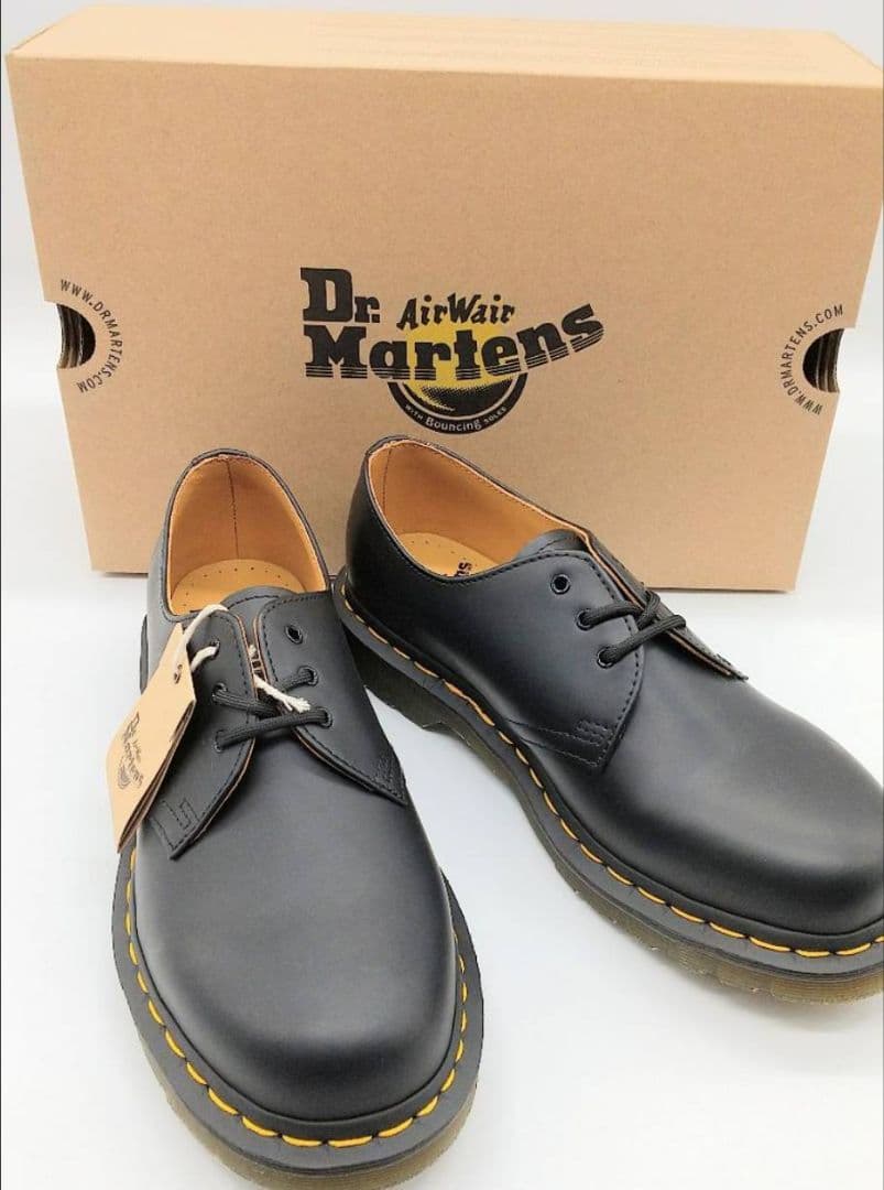 本日発送！！Dr. Martens 3ホール 1461ブラック 革靴24 cm