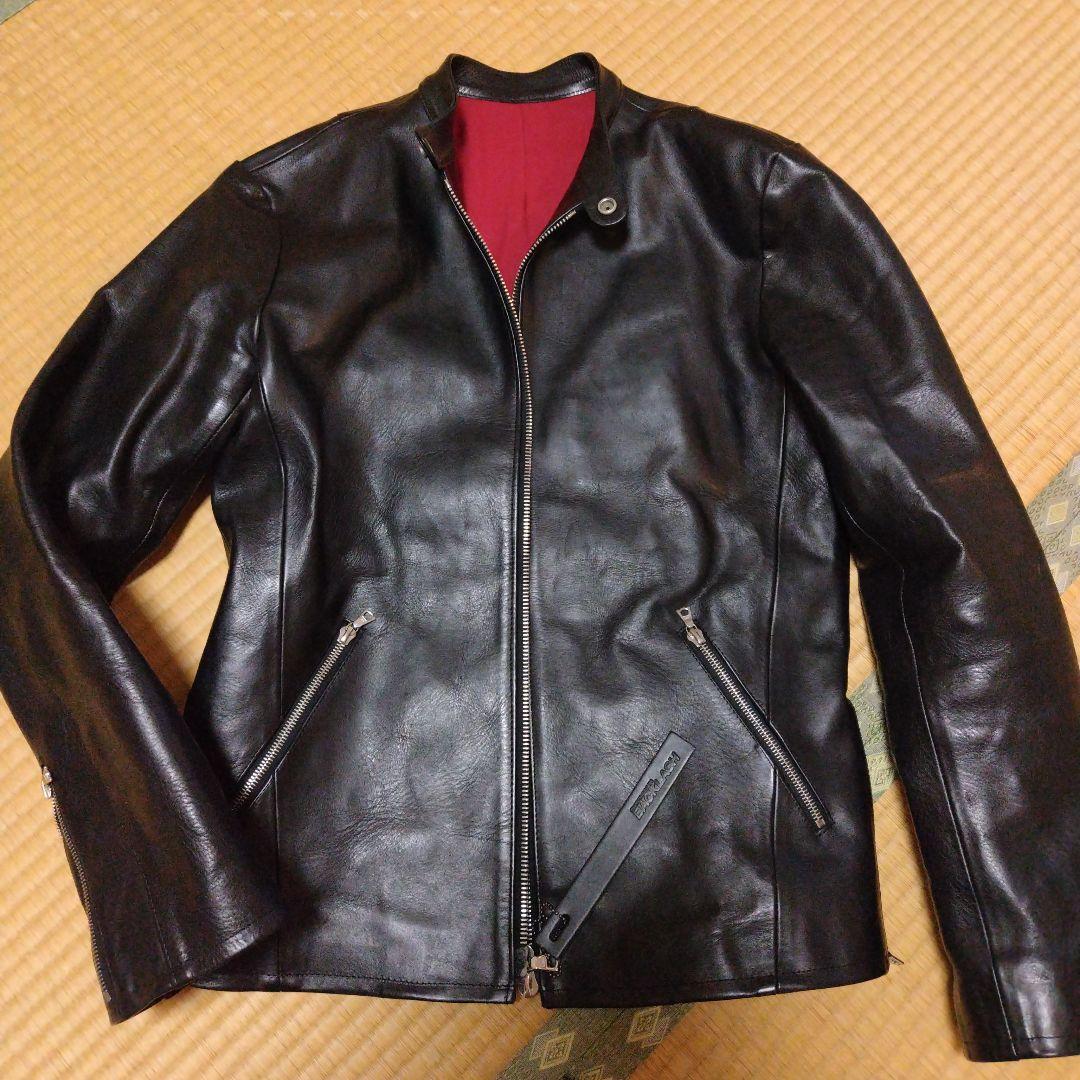 BACKLASH ブラック レザーライダースジャケット L