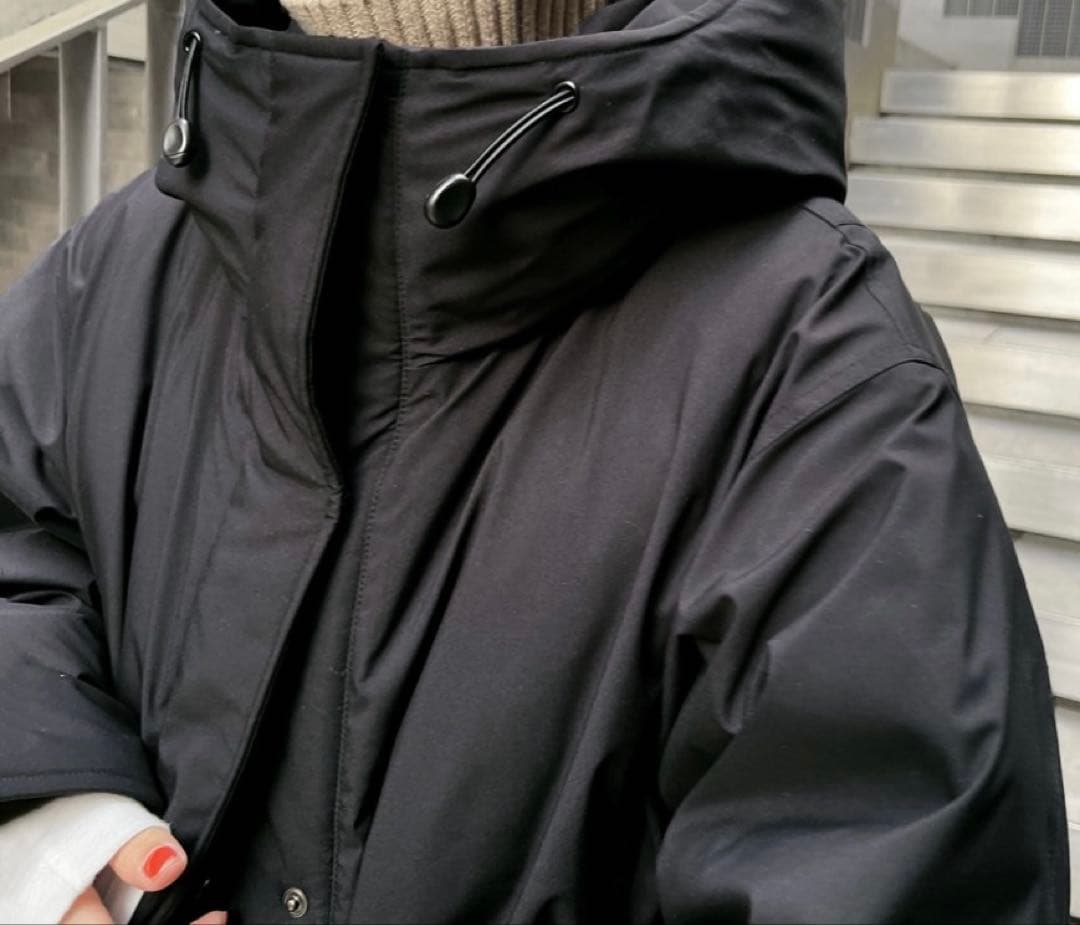 新品タグ付き SPICK AND SPAN 撥水フーデッドダウンロングコート36