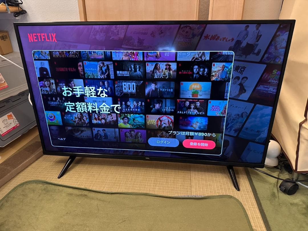 4K対応　スマートテレビ！TCL 43P615 43型　アプリ内蔵式　極美品！