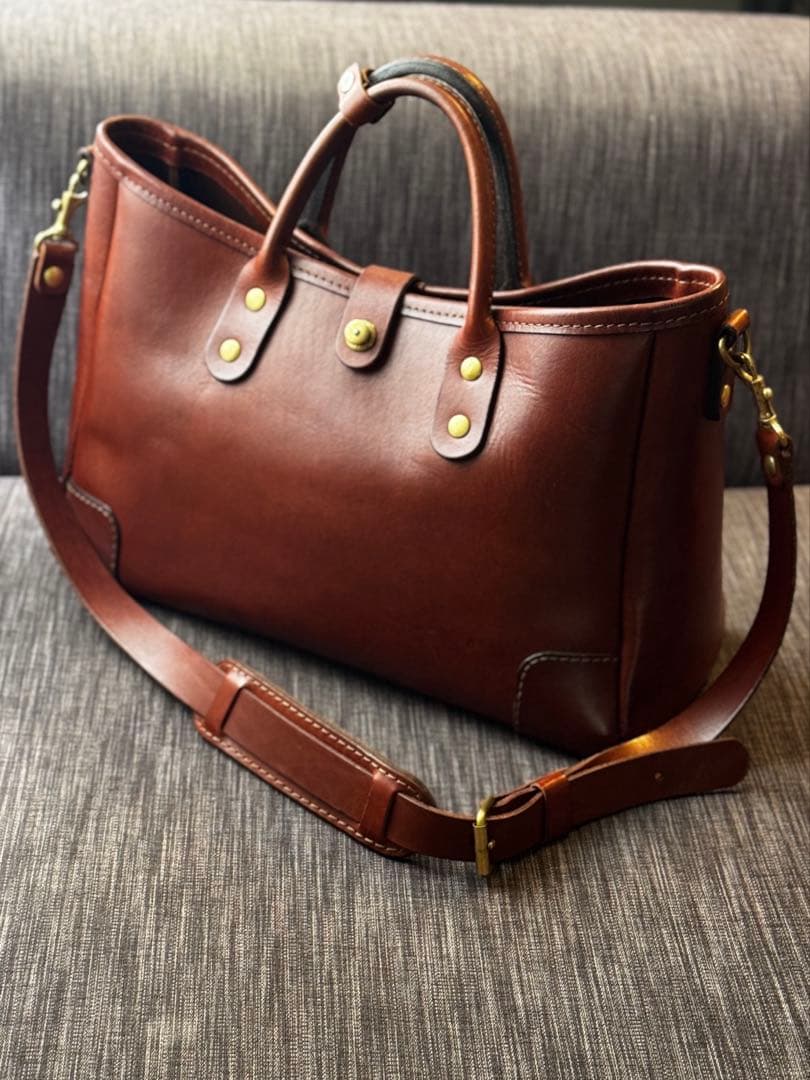 Herz 2wayトートバッグ T-146 チョコ