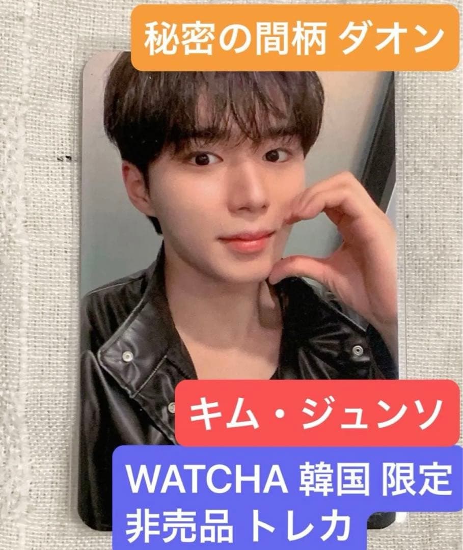 【非売品レア カード】 秘密の間柄 韓国 WATCHA トレカ ジュンソ ダオン