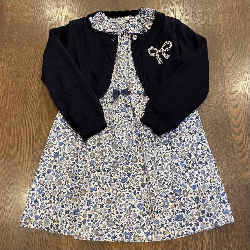 ファミリア リバティコラボ　ワンピース＆ケイトスペード　ボレロ　100cm