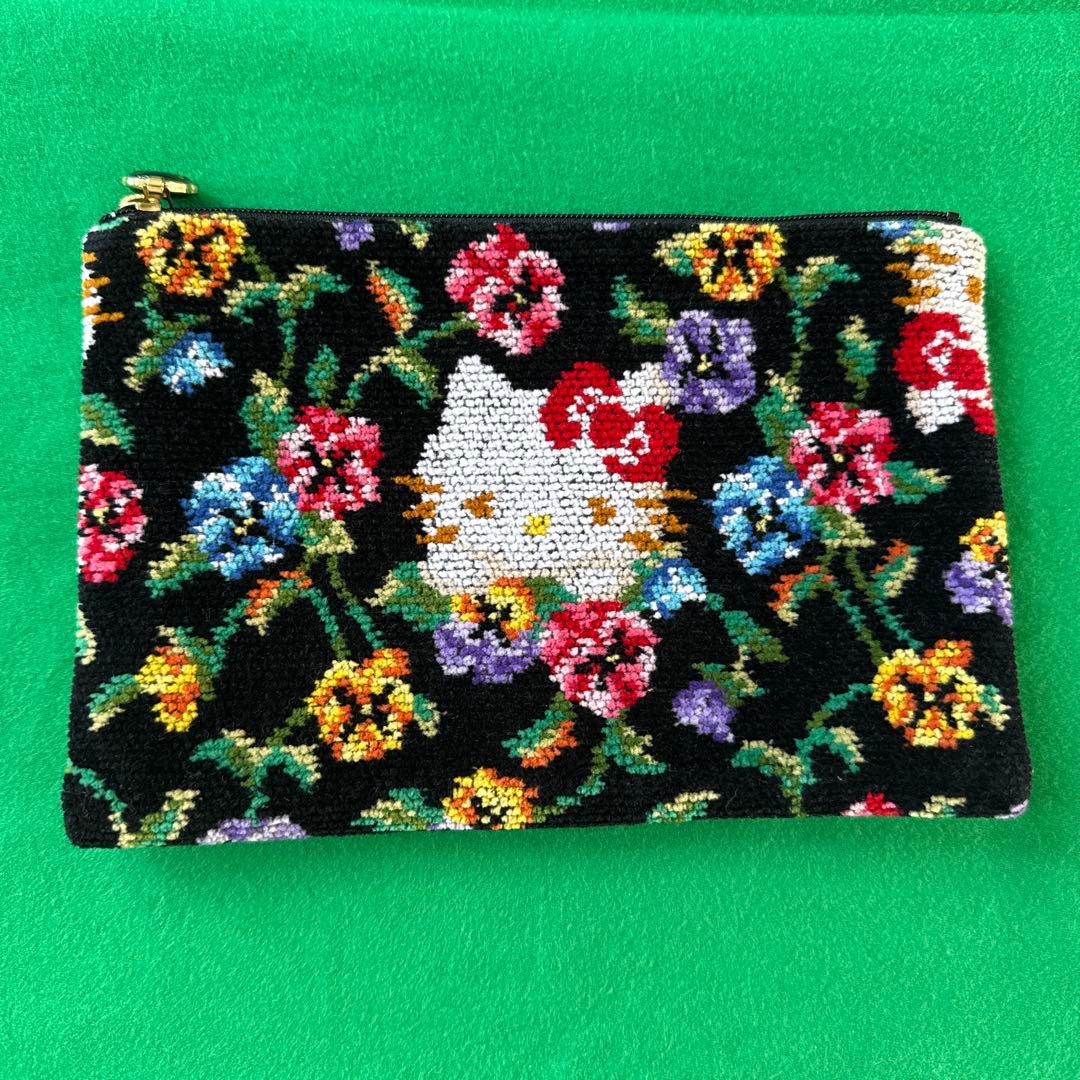 ハローキティ 花柄ポーチ FELLER