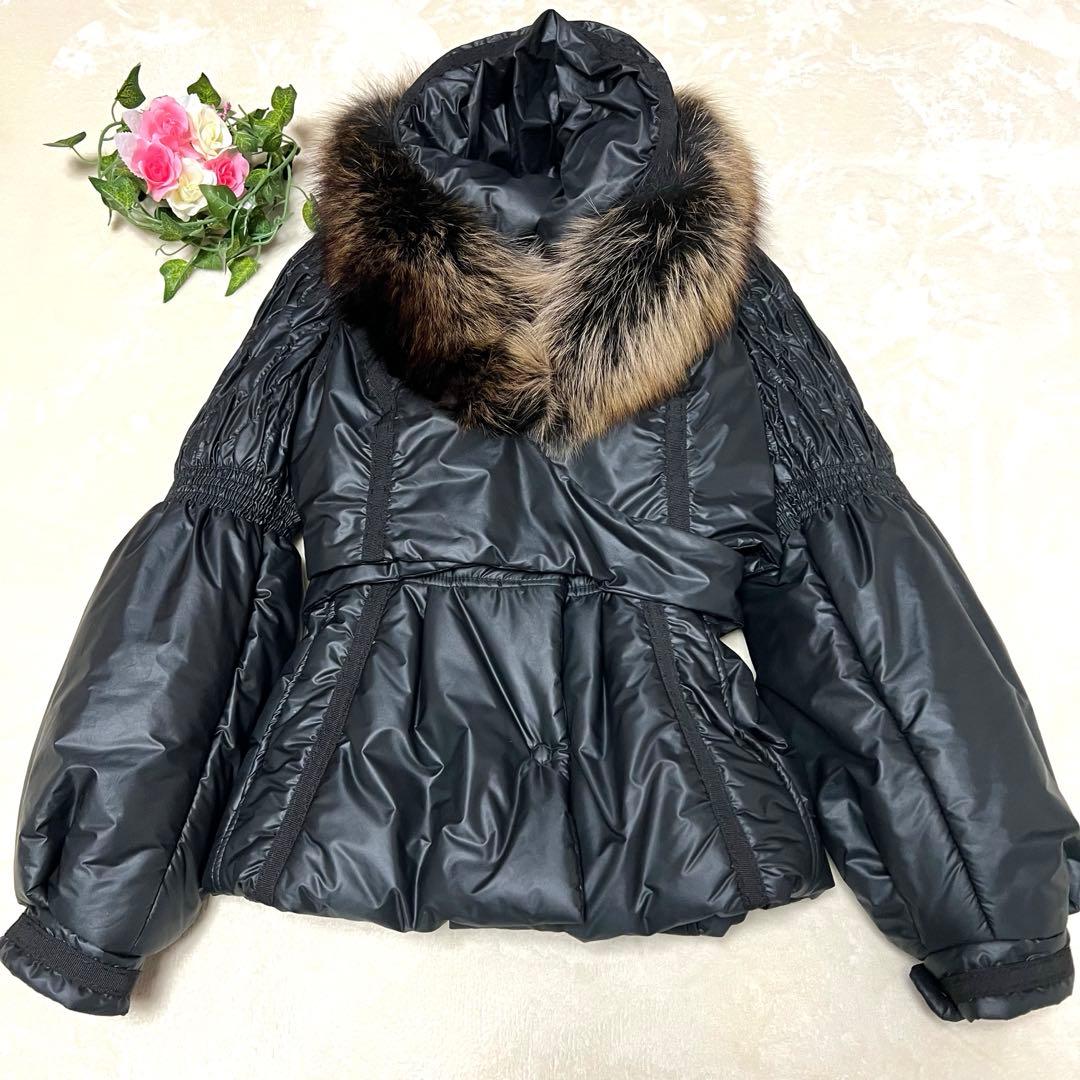 【美品✨】クラスロベルトカヴァリ★豪華2way★ファーダウンジャケット★38