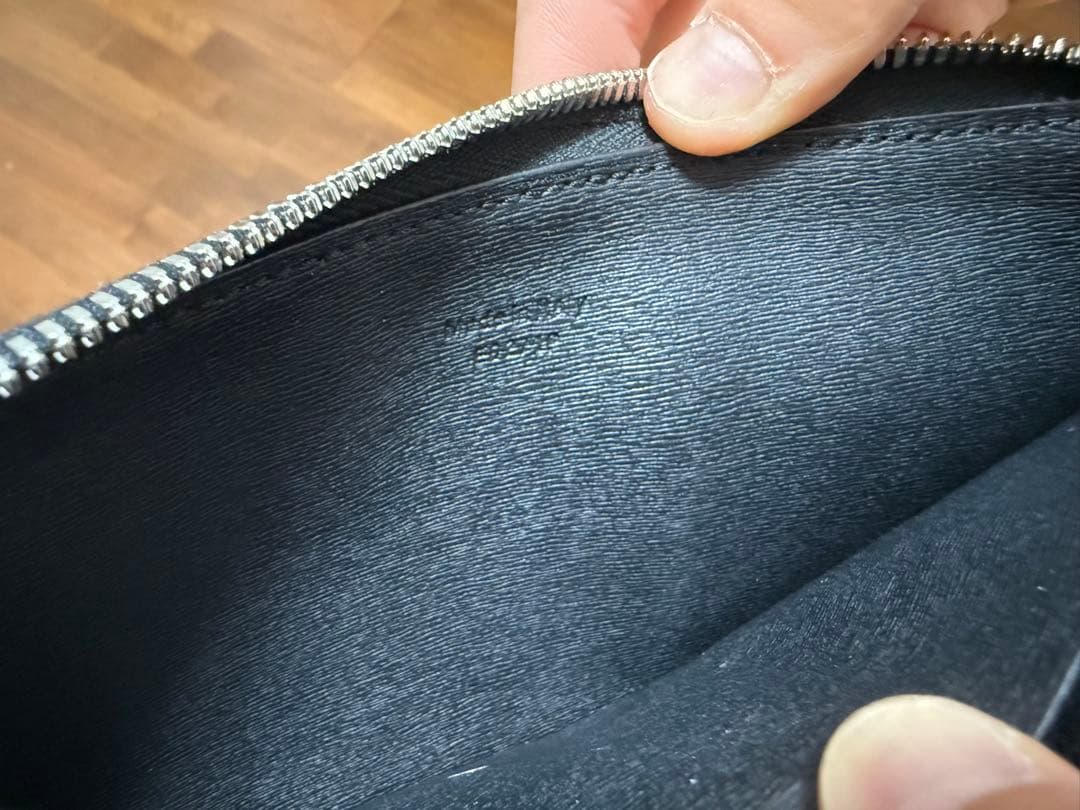 BERLUTI 長財布 ダークブルー/ブラウン