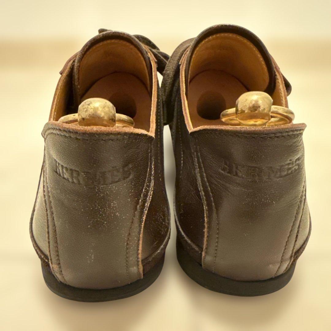 HERMES エルメス レザースニーカー