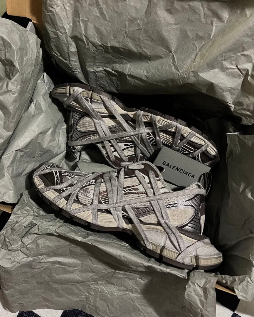 BALENCIAGA 3XL EXTREME LACE ブラウン　42