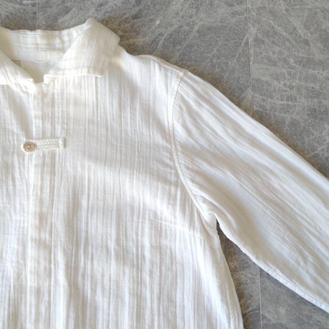 593 くんちゃん様リピート割 パラスパレス コットン ガーゼ 白シャツ