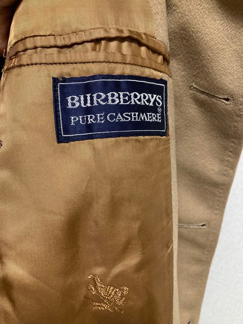 バーバリー　カシミア100%　ロングコート　丸善別注　比翼