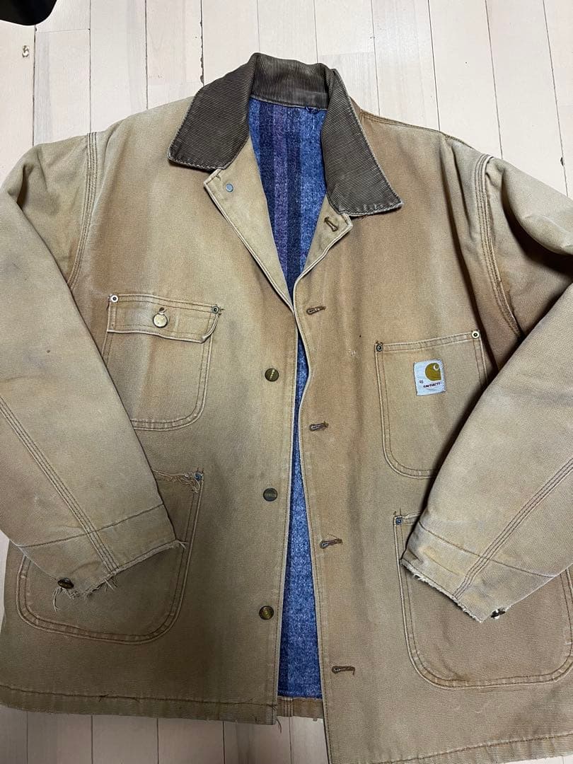 Carhartt ベージュジャケット アメリカ製