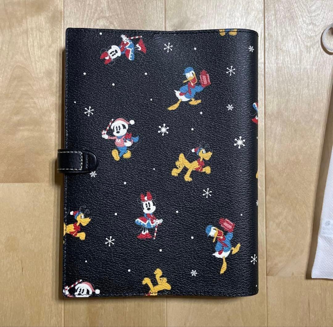 【COACH】ディズニー　コラボ　ノート&カバー　新品