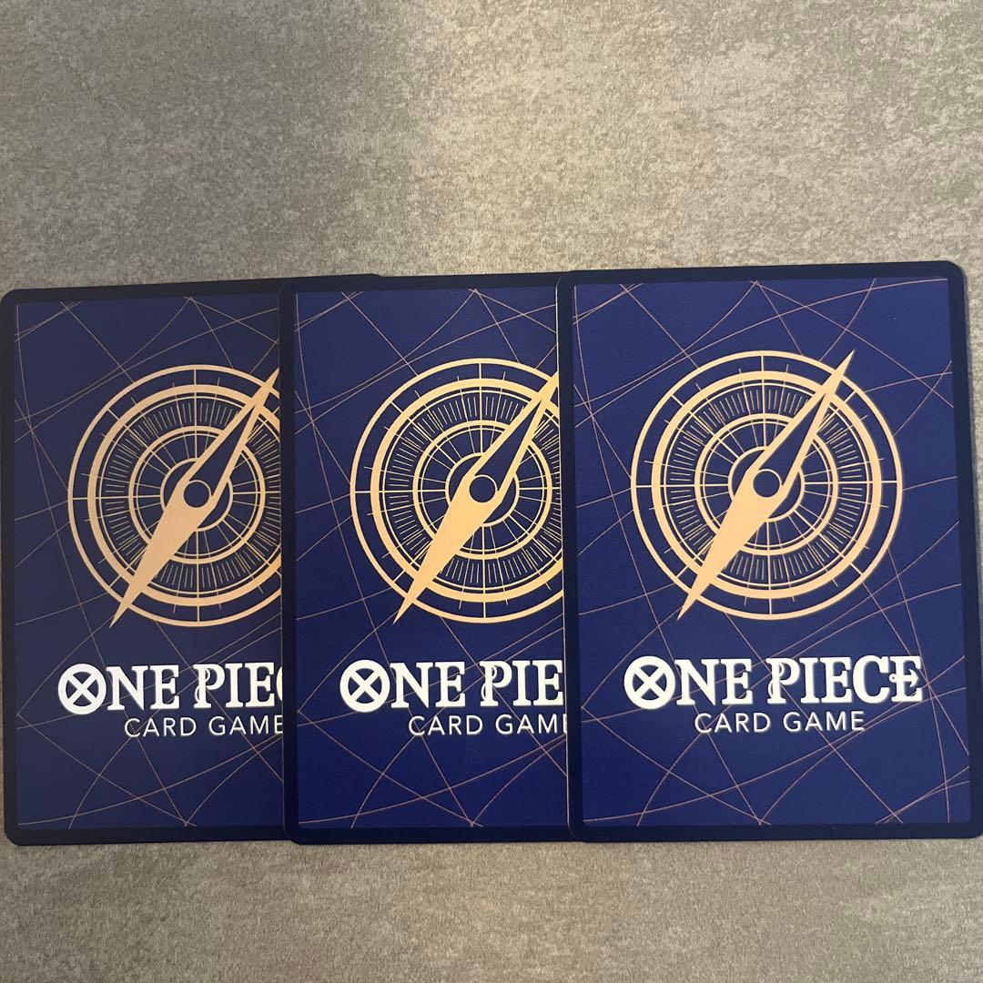 ワンピースカード　黄　5コス　ボルサリーノ　パラレル　3枚セット