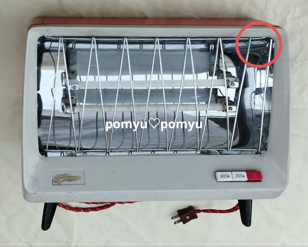 Sale！【昭和レトロ】赤いスタンド式電気ストーブ ナショナル