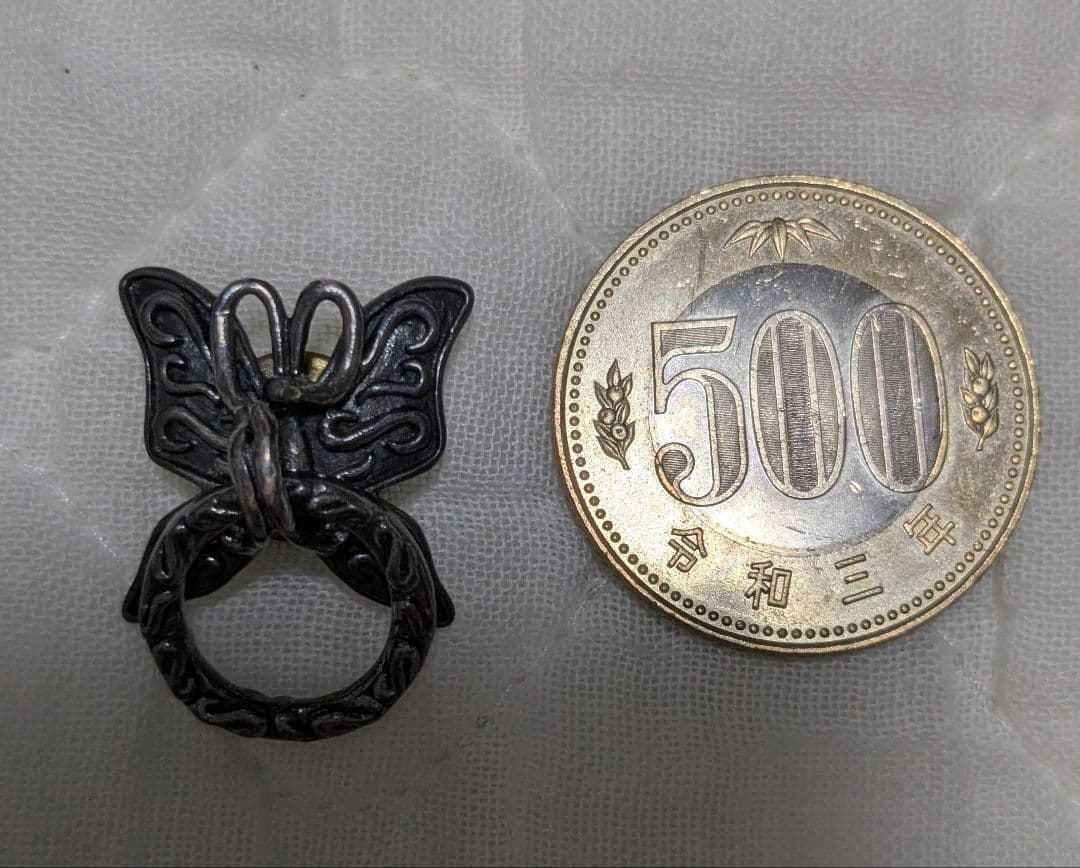 アルズニ　ALZUNI　シルバー950コンチョ蝶　本革長財布カスタム用