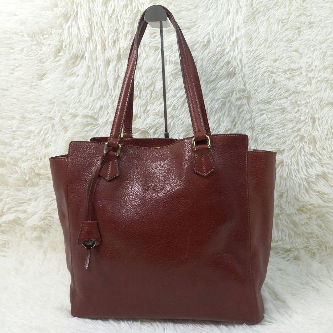 ボルドリーニ セレリア トートバッグ 肩掛け レザー ブラウン 赤茶 6853