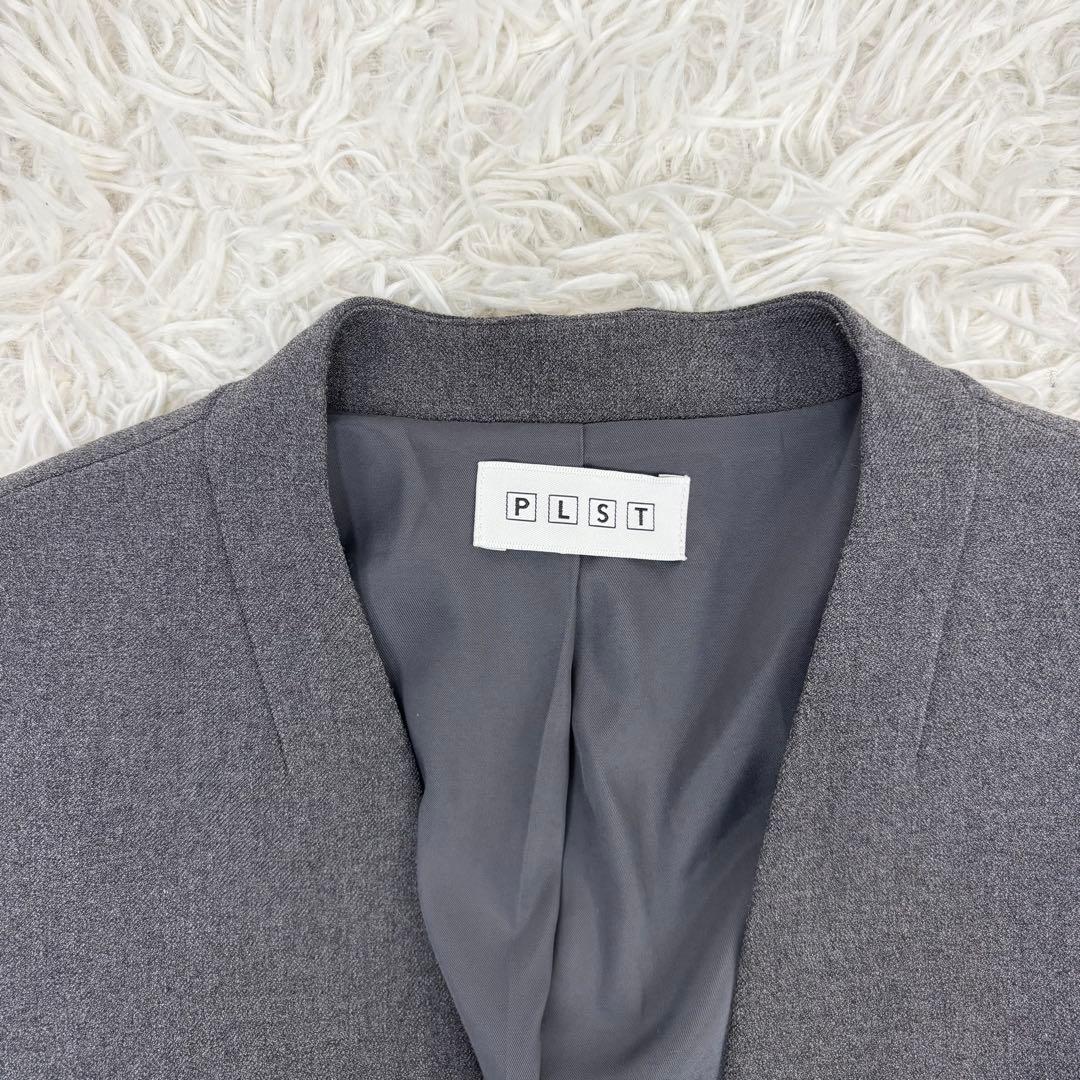 PLST カラーレス パンツスーツ セットアップ フォーマル 上/L 下/M