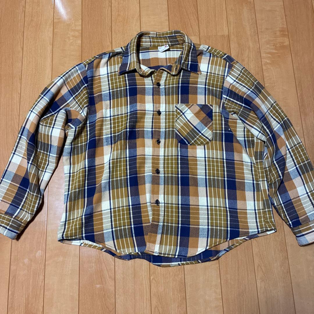 トップス 70's BIGMAC flannnel shirt XL