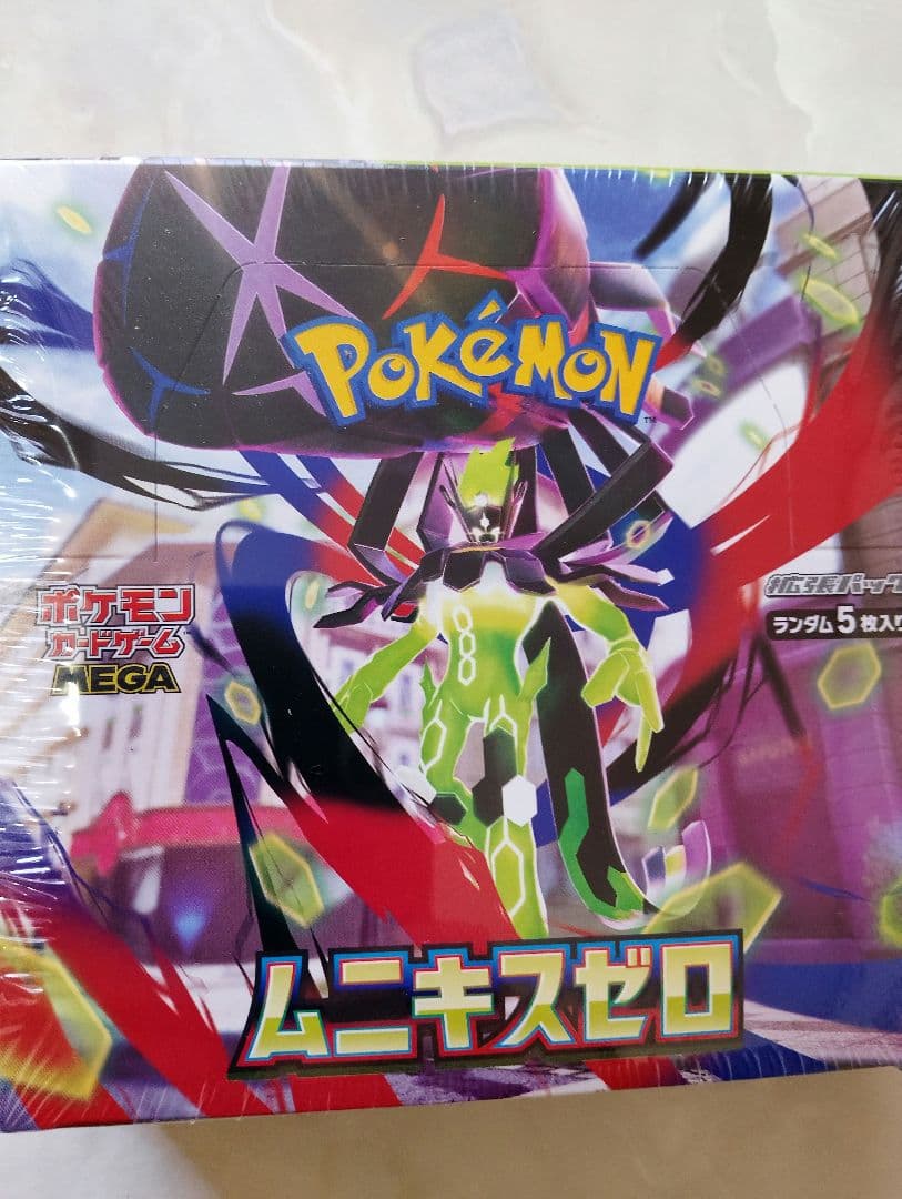 新品未開封シュリンク有ポケモンカードゲームMEGAムニキスゼロ　×1ボックス