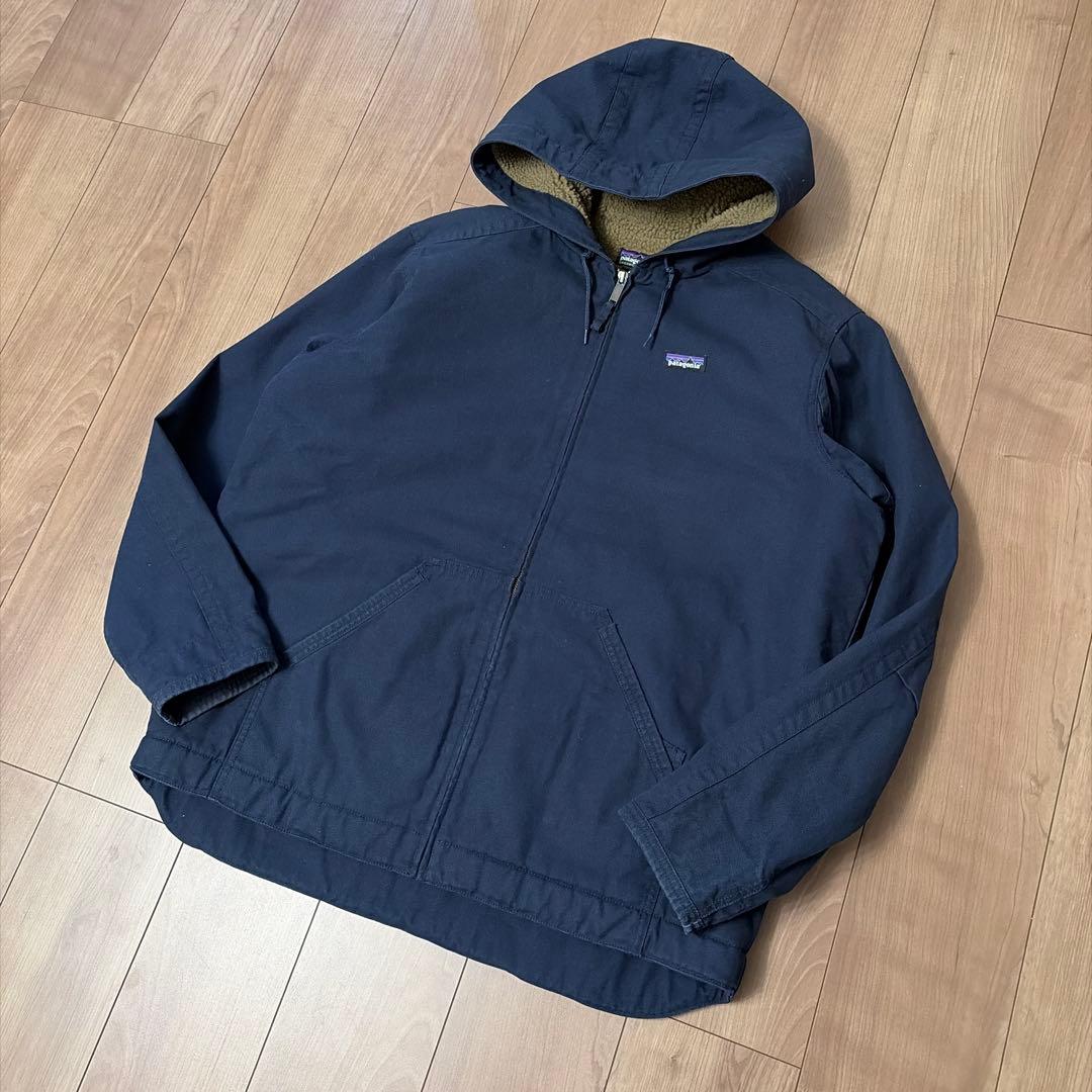 美品　パタゴニア ラインドキャンバスフーディ 焚き火ジャケット XLサイズ