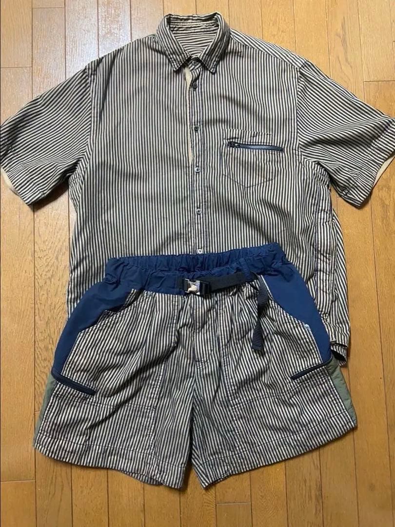 シ*タ様 sacai 22ss 半袖シャツ ハーフパンツ セットアップ 3L X