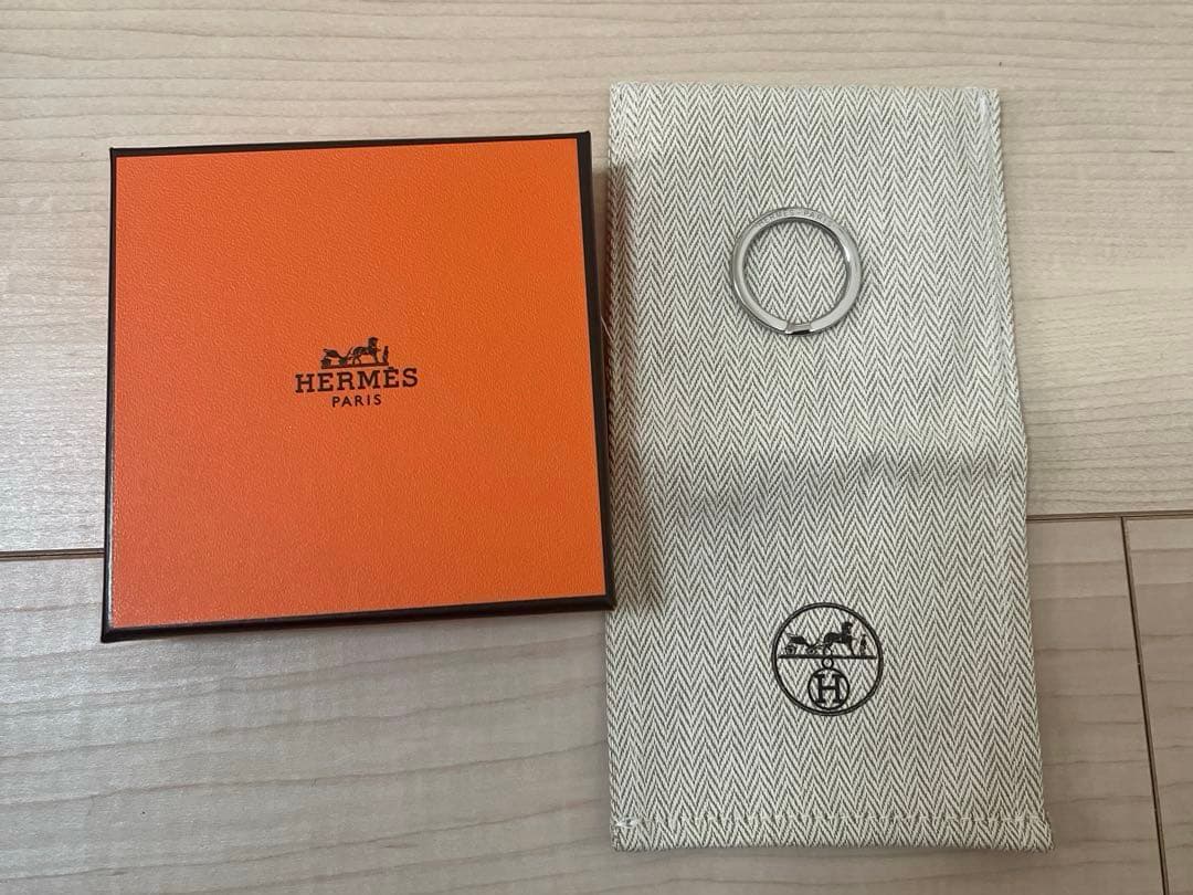 A、K 新品未使用品 エルメス HERMES キーリング シルバー