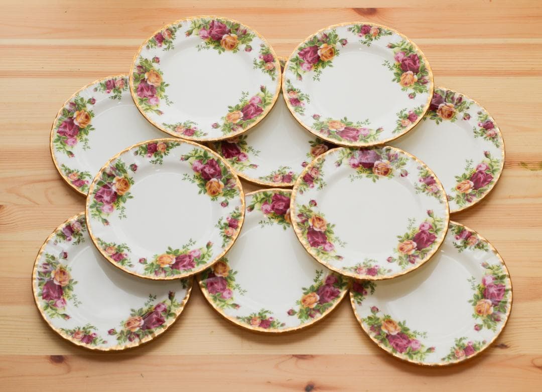 ロイヤルアルバート Old Country Roses ケーキ皿 10枚セット