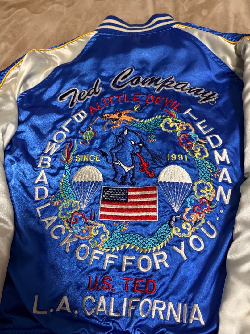 ２面用 TEDMAN USA 別珍 龍 日本限定 スカジャン vintage