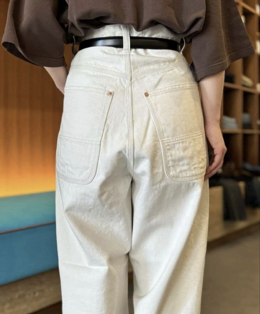 美品★Shinzone TOOL DENIM PANTS ECRU 32